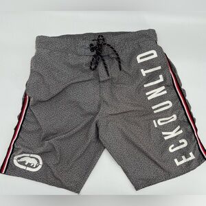 Ecko Unltd | XL | Gray Fast Dry Board Shorts | Y2K Streetwear Swim Trunks